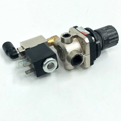 2 Unit CAMOZZI M004RS08 PRESSURE REGULATOR Solenoid valve +1 Unit FR 400 GAUGE