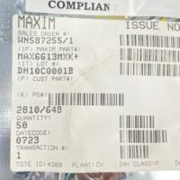 50 PCS - MAXIM MAX6613MXK-T Temp Sensor Low-Voltage Analog SC70 07+