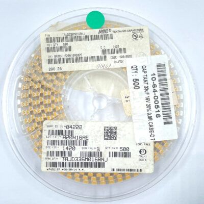500 PCS TAJD336M016RNJ KYOCERA AVX 33µF Tantalum Capacitors 6V 2917 DC:14+