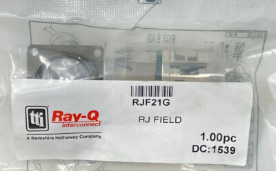 1x RJF21G Amphenol Socapex RJF21G Modular Coupler Connector Jack, 8p8c (RJ45)