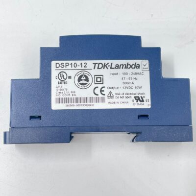 Tdk-Lambda DSP10-12 Din Rail Power Supply Input 100-230 VAC Output 12VDC 10 Watt