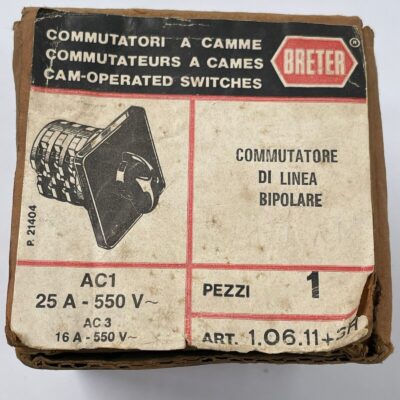 BRETER 1.06.11+3H 3 Position Cam Rotary Switch