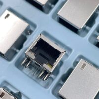 60 Pcs Lot - UDE RB1-266BT9RD Ethernet Connector W/ Lights