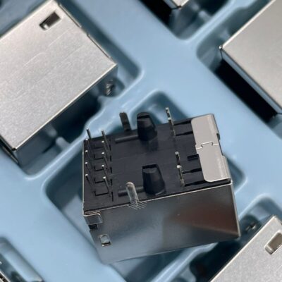 60 Pcs Lot - UDE RB1-266BT9RD Ethernet Connector W/ Lights