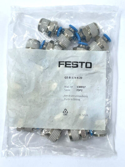 20PCS Festo QS-B-1/4-4-20 Plug-in Fitting New