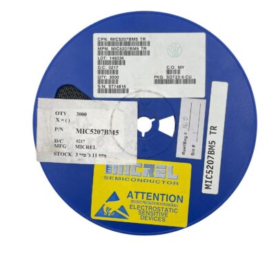 [50 Pcs] MIC5207BM5-TR LDO Regulator 0.18A 5-Pin SOT-23-5-CU