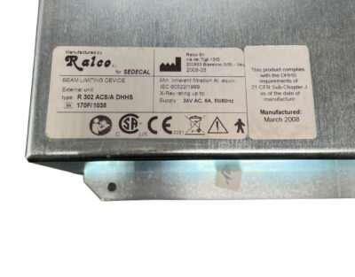 RALCO R 302 ACS/A DHHS Sedcal