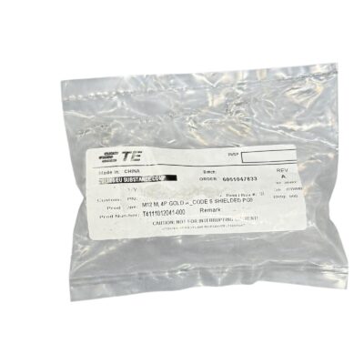 [2 PCS] T4111012041-000 CONN RCPT MALE 4POS GOLD SCREW