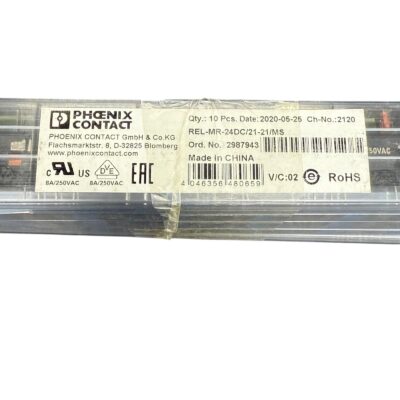 [48 PCS] REL-MR-24DC/21-21/MS Phoenix Contact RELAY GEN PURPOSE DPDT 8A 24V