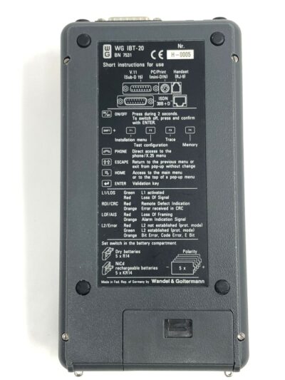 Wandel & Goltermann ISDN Tester WG iBT-20