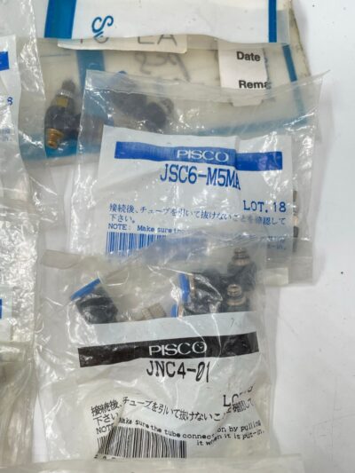 Pisco Mixed Lot JSC6-M5MA JNC4-M5 Flow Control ,Valves