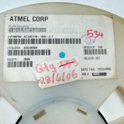 [134 Pcs] AT24C11N-10SI-2.7 ATMAL EEPROM, 128X8, Serial, Cmos SOIC-8 PDSO8 05+