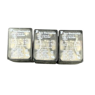 [3 PCS] K10P-11D15-12 TE Connectivity General Purpose Relays DPDT SOCKET 12VDC