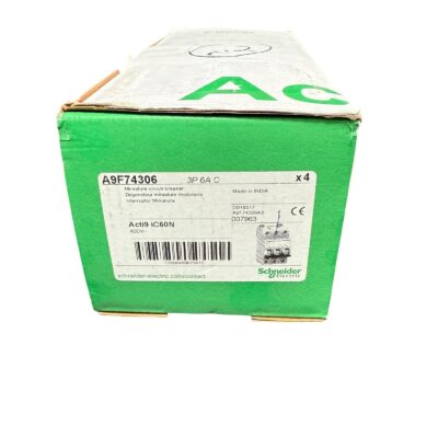 [6 PCS] A9F74306 Schneider Miniature Circuit Breaker - 3P - 6A