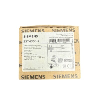 SIEMENS 5SY4306-7 C6 400V CIRCUIT BREAKER