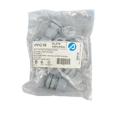 [86 PCS] ALPHA WIRE PPC16 CABLE GLAND 10-14MM PG16