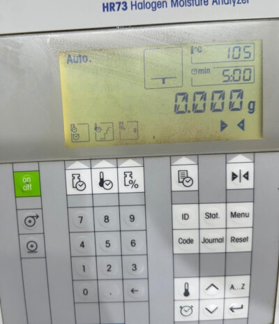 METTLER TOLEDO HR73 Halogen Moisture Analyzer